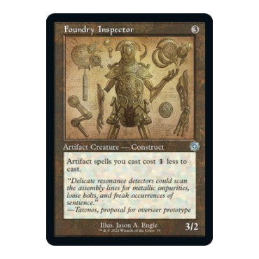 Foundry Inspector (Schematic) (BRR) #79 Uncommon (Foil Lightly Played) The Brothers' War: Retro Frame Artifacts Magic: The Gathering: 2022