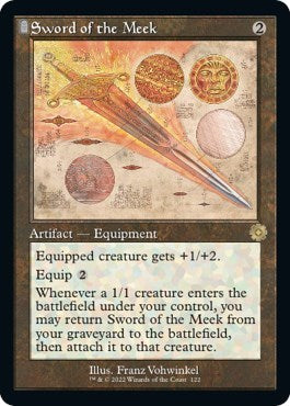 Sword of the Meek Schematic (BRR) #122 Rare (Lightly Played) The Brothers' War: Retro Frame Artifacts Magic: The Gathering: 2022