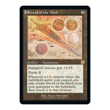 Sword of the Meek (Schematic) (BRR) #122 Rare (Lightly Played) The Brothers' War: Retro Frame Artifacts Magic: The Gathering: 2022