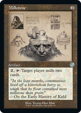 Millstone Schematic (BRR) #95 Uncommon (Lightly Played) The Brothers' War: Retro Frame Artifacts Magic: The Gathering: 2022