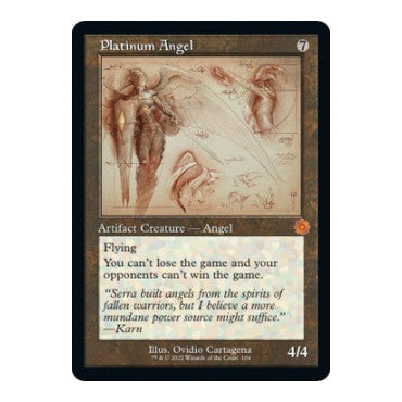 Platinum Angel Schematic (BRR) #104 Mythic Rare (Near Mint) The Brothers' War: Retro Frame Artifacts Magic: The Gathering: 2022