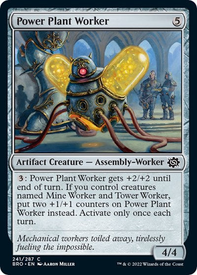 Power Plant Worker (BRO) #241 Common (Lightly Played) The Brothers' War Magic: 2022