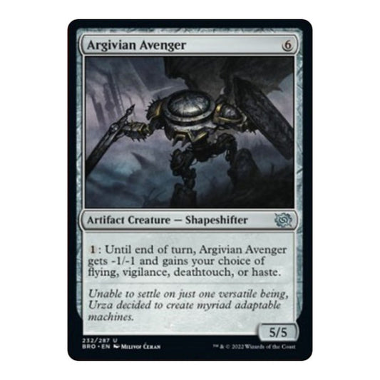 Argivian Avenger (BRO) #232 Uncommon (Lightly Played) The Brothers' War Magic: The Gathering: 2022
