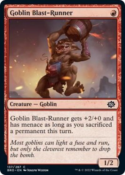 Goblin Blast-Runner (BRO) #137 Common The Brothers' War Magic: The Gathering: 2022