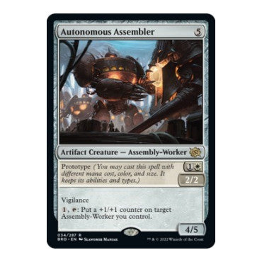 Autonomous Assembler (BRO) #34 Rare (Lightly Played) The Brothers' War Magic: The Gathering: 2022