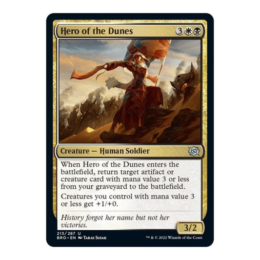 Hero of the Dunes (BRO) #213 Uncommon The Brothers' War Magic: The Gathering: 2022