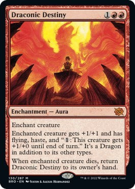 Draconic Destiny (BRO) #130 Mythic Rare (Lightly Played) The Brothers' War Magic: The Gathering: 2022