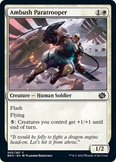 Ambush Paratrooper (BRO) #3 Common (Lightly Played) The Brothers' War Magic: 2022