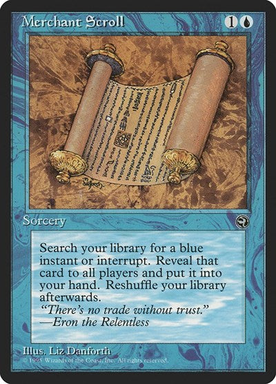 Merchant Scroll (HML) #33 Common (Moderately Played) Homelands Magic: The Gathering: 1995