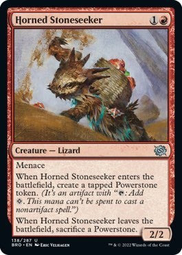 2022 Magic: The Brothers' War (BRO) - Horned Stoneseeker (#138, Uncommon) (Lightly Played)