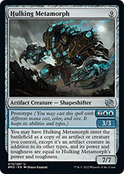 Hulking Metamorph (BRO) #79 Uncommon (Lightly Played) The Brothers' War Magic: The Gathering: 2022