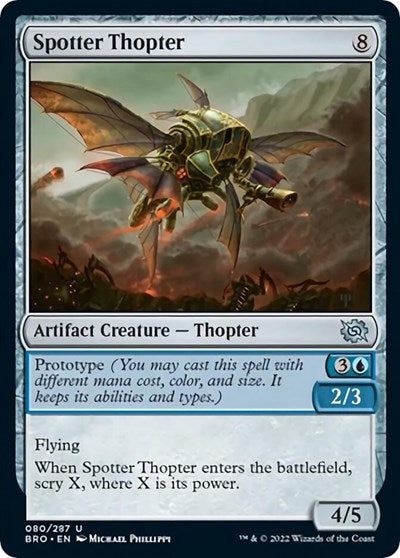 Spotter Thopter (BRO) #80 Uncommon (Lightly Played) The Brothers' War Magic: 2022