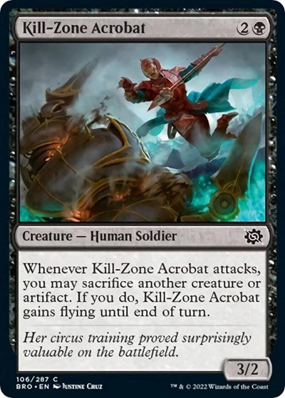 2022 Magic: The Brothers' War (BRO) - Kill Zone Acrobat (#106, Common) (Lightly Played)