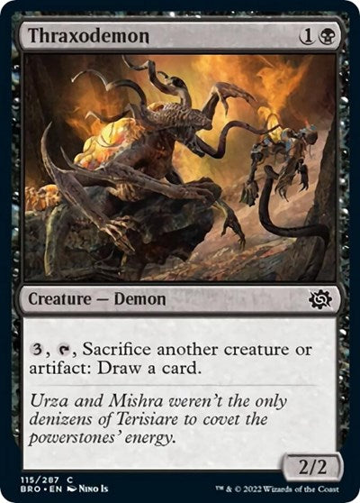2022 Magic: The Brothers' War (BRO) - Thraxodemon (#115, Common) (Lightly Played)