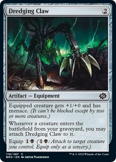 Dredging Claw (BRO) #119 Common (Lightly Played) The Brothers' War Magic: 2022