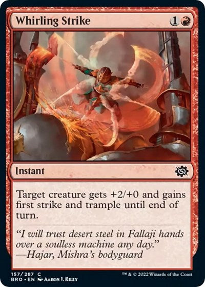 Whirling Strike (BRO) #157 Common (Lightly Played) The Brothers' War Magic: The Gathering: 2022