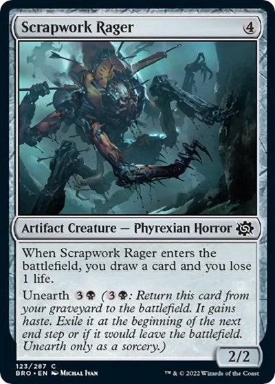 2022 Magic: The Brothers' War (BRO) - Scrapwork Rager (#123, Common)