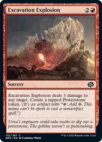 Excavation Explosion (BRO) #132 Common (Lightly Played) The Brothers' War Magic: 2022
