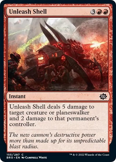 Unleash Shell (BRO) #155 Common (Lightly Played) The Brothers' War Magic: 2022