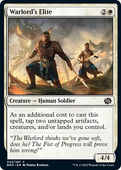 Warlords Elite (BRO) #32 Common (Lightly Played) The Brothers' War Magic: The Gathering: 2022