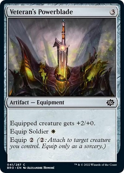 2022 Magic: The Brothers' War (BRO) - Veterans Powerblade (#41, Common)