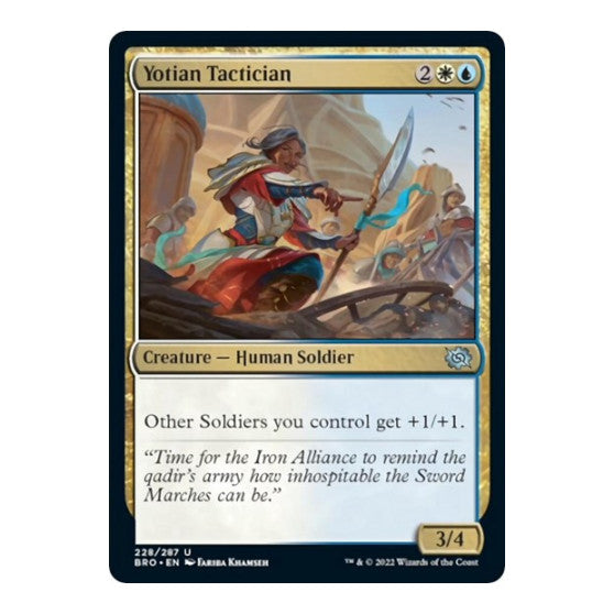 Yotian Tactician (BRO) #228 Uncommon (Lightly Played) The Brothers' War Magic: The Gathering: 2022