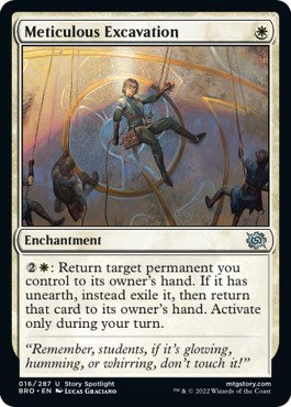 Meticulous Excavation (BRO) #16 Uncommon (Lightly Played) The Brothers' War Magic: 2022