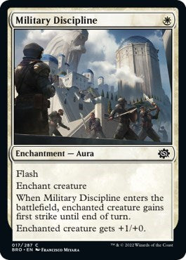 Military Discipline (BRO) #17 Common (Lightly Played) The Brothers' War Magic: The Gathering: 2022