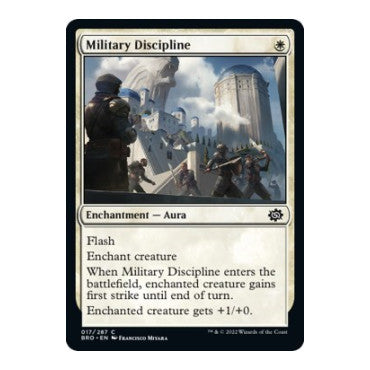 Military Discipline (BRO) #17 Common (Lightly Played) The Brothers' War Magic: The Gathering: 2022