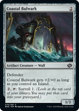 Coastal Bulwark (BRO) #76 Common (Lightly Played) The Brothers' War Magic: 2022