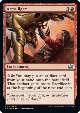 Arms Race (BRO) #126 Uncommon (Lightly Played) The Brothers' War Magic: The Gathering: 2022