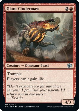 Giant Cindermaw (BRO) #136 Uncommon The Brothers' War Magic: The Gathering: 2022