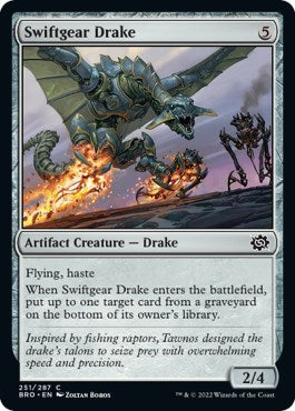 Swiftgear Drake (BRO) #251 Common (Lightly Played) The Brothers' War Magic: 2022