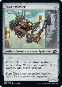 Tower Worker (BRO) #255 Common (Lightly Played) The Brothers' War Magic: 2022