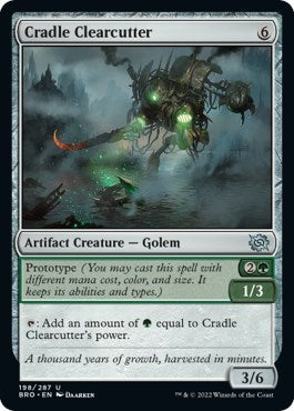 Cradle Clearcutter (BRO) #198 Uncommon (Lightly Played) The Brothers' War Magic: The Gathering: 2022