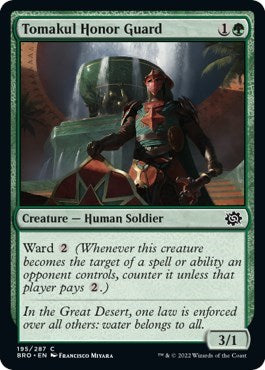 Tomakul Honor Guard (BRO) #195 Common (Lightly Played) The Brothers' War Magic: The Gathering: 2022