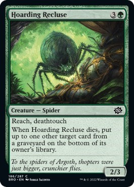 Hoarding Recluse (BRO) #186 Common (Lightly Played) The Brothers' War Magic: 2022