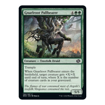 Gnarlroot Pallbearer (BRO) #184 Common (Lightly Played) The Brothers' War Magic: The Gathering: 2022
