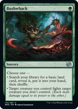 Bushwhack (BRO) #174 Uncommon (Lightly Played) The Brothers' War Magic: The Gathering: 2022