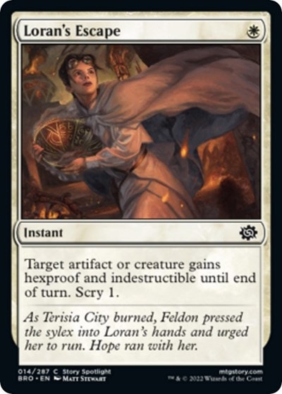 Loran's Escape (BRO) #14 Common (Lightly Played) The Brothers' War Magic: The Gathering: 2022