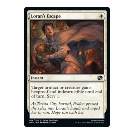Lorans Escape (BRO) #14 Common (Lightly Played) The Brothers' War Magic: The Gathering: 2022