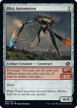 Blitz Automaton (BRO) #158 Common (Lightly Played) The Brothers' War Magic: The Gathering: 2022