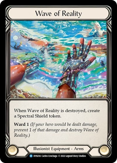 Wave of Reality (DYN) #DYN214 Rare (Rainbow Foil Lightly Played) Dynasty Flesh and Blood TCG: 2022