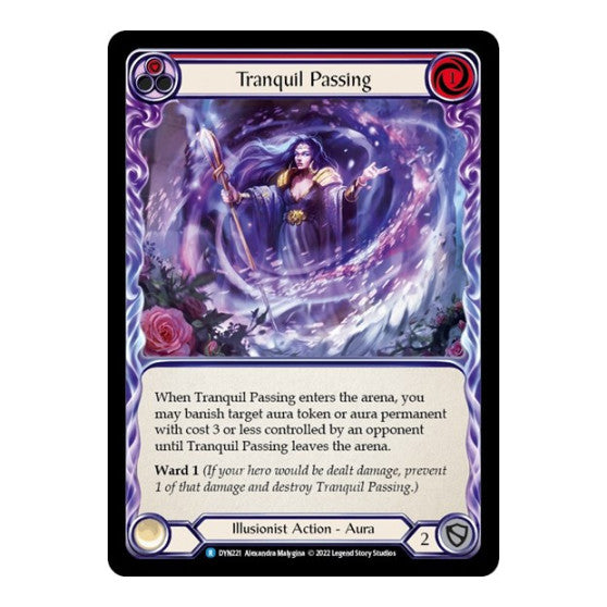 Tranquil Passing (Red) (DYN) #DYN221 Rare (Lightly Played) Dynasty Flesh and Blood TCG: 2022