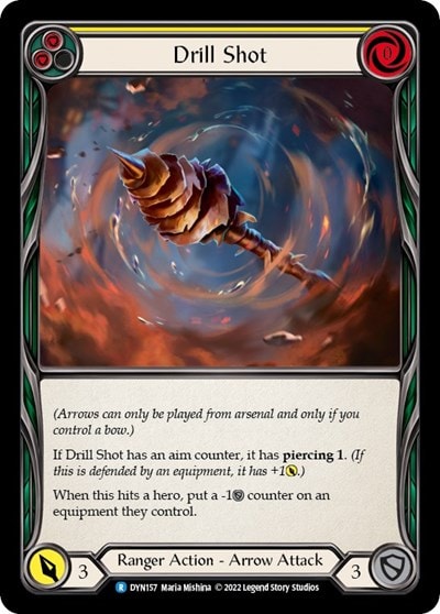 Drill Shot Yellow (DYN) #DYN157 Rare Dynasty Flesh and Blood TCG: 2022