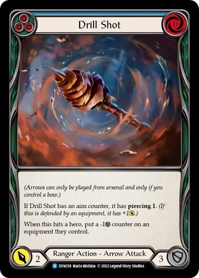 Drill Shot Blue (DYN) #DYN158 Rare (Lightly Played) Dynasty Flesh and Blood TCG: 2022