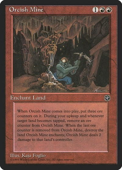 Orcish Mine (HML) #78 Uncommon (Lightly Played) Homelands Magic: 1995