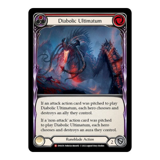 Diabolic Ultimatum (DYN) #DYN174 Majestic Dynasty Flesh and Blood TCG: 2022