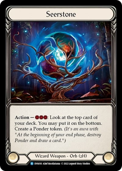 Seerstone (DYN) #DYN193 Rare (Lightly Played) Dynasty Flesh and Blood TCG: 2022