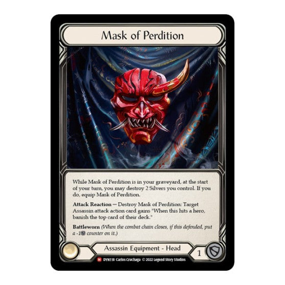 Mask of Perdition (DYN) #DYN118 Majestic (Lightly Played) Dynasty Flesh and Blood TCG: 2022